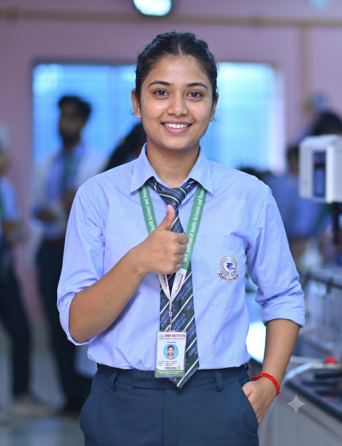 BPT, BMLT, and B.Optom student at SKM Institute Birbhum